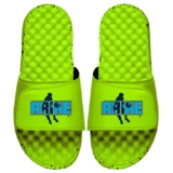 Youth Dallas Wings Arike Ogunbowale ISlide Neon Green Silhouette Graphic Slide Sandals by WNBA Store